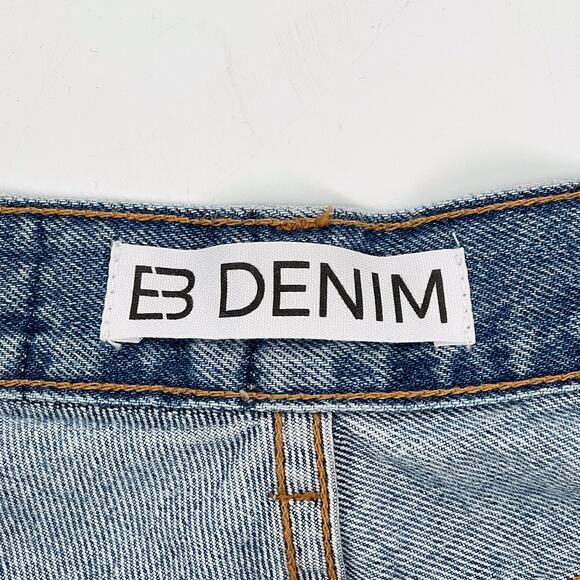 EB DENIM NWT Unraveled Two Jeans Women’s Size 30 Newport Wash Raw Hem USA Made - Picture 5 of 8